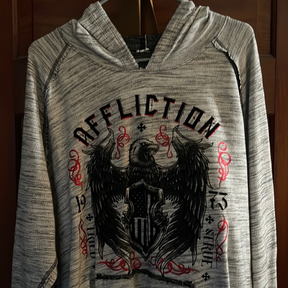 Affliction XL Reversible hoodie